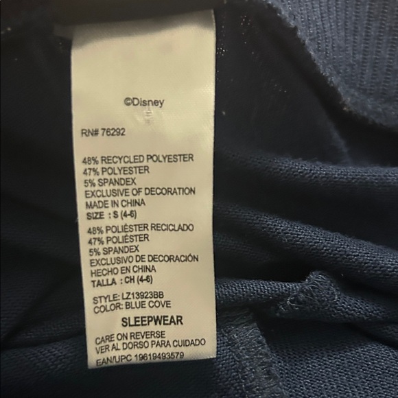 Disney Stitch Navy & Pink PJ Bottoms Size S - Picture 8 of 9